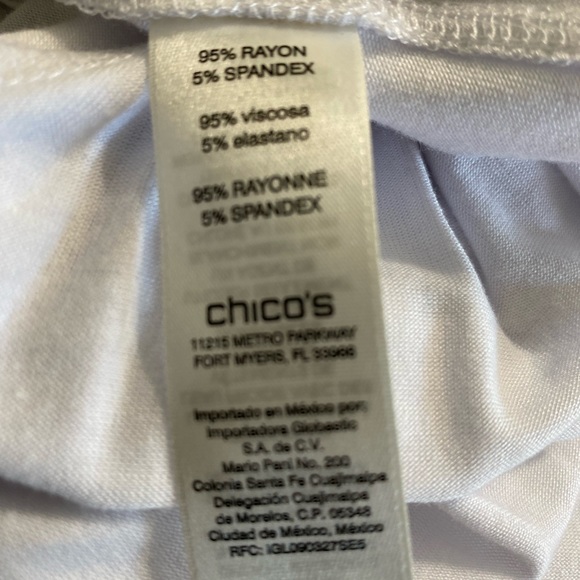 Zenergy by chicos size XXX L soft embellished tee a little spandex new no tags - Picture 5 of 5